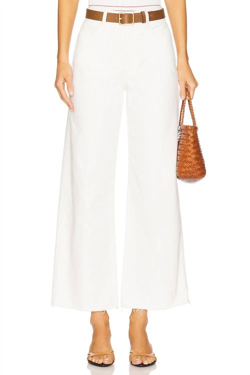Anessa 29" Petite With Raw Hem Jean In Tonal Ecru