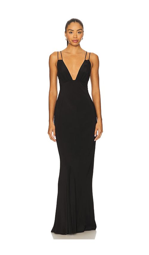 Paris Georgia x Elemental Bernie Slip Dress in Black. S. Also in XS