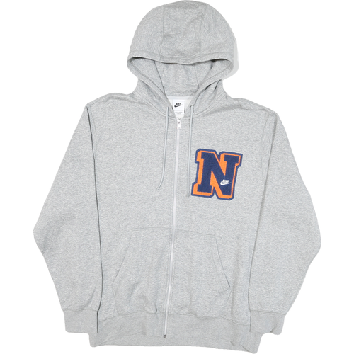 NIKE Mens Grey Zip Hoodie XL Nike Athletics 1972 Sportswear