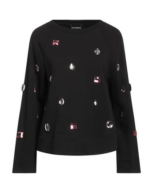 Emporio Armani Woman Sweatshirt Black Size L Cotton