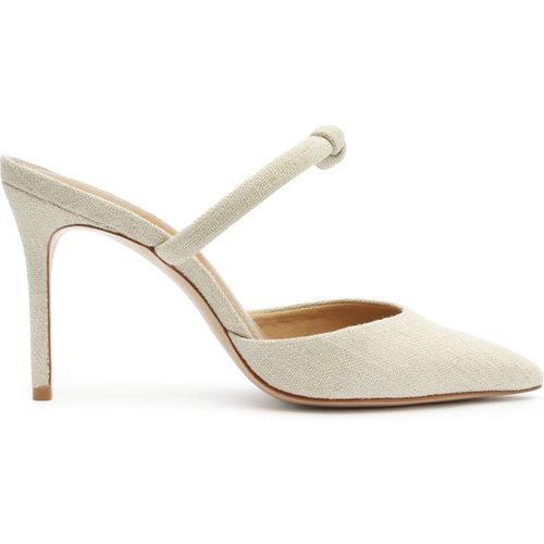 Pearl Casual Linen Fabric Pump - 11 / Wood / Linen Fabric