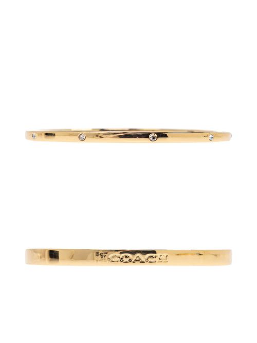 Logo-engraved bangles (set of two) - Gold
