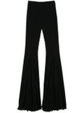 Jersey flared trousers - Black