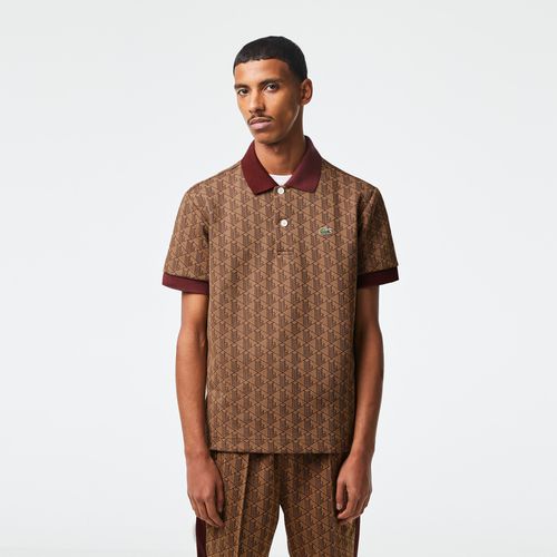 Men's Classic Fit Monogram Print Polo