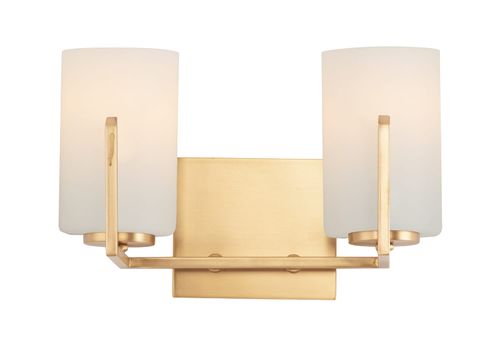 Maxim Dart 2-Light Bathroom Vanity Light in Satin Bra