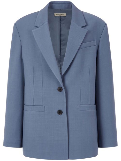 Single-breasted tailored jacket - Blue