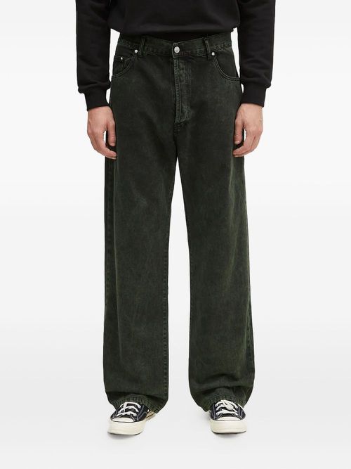 Logo-patch jeans - Green
