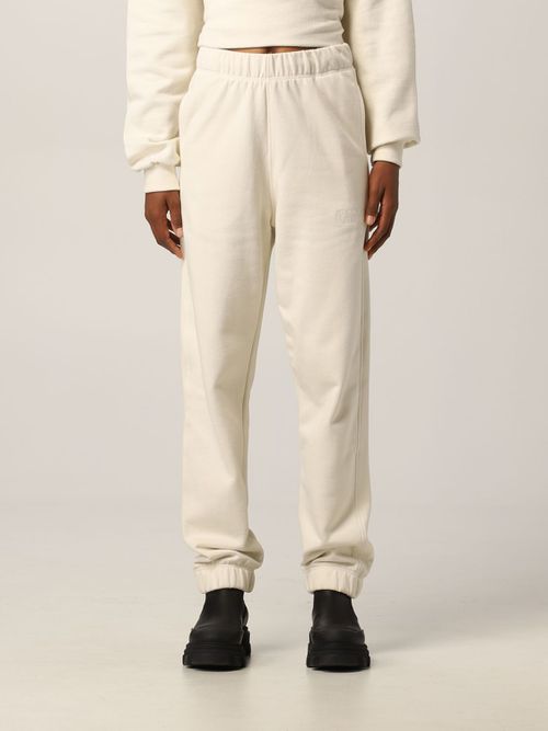 Logo-embroidered tapered track pants - Pink