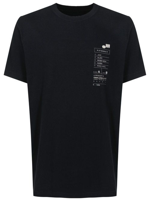 Vintage Record-Label cotton T-shirt - Black
