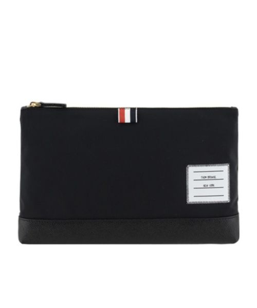 Thom Browne Zipped Rectangular Clutch Bag