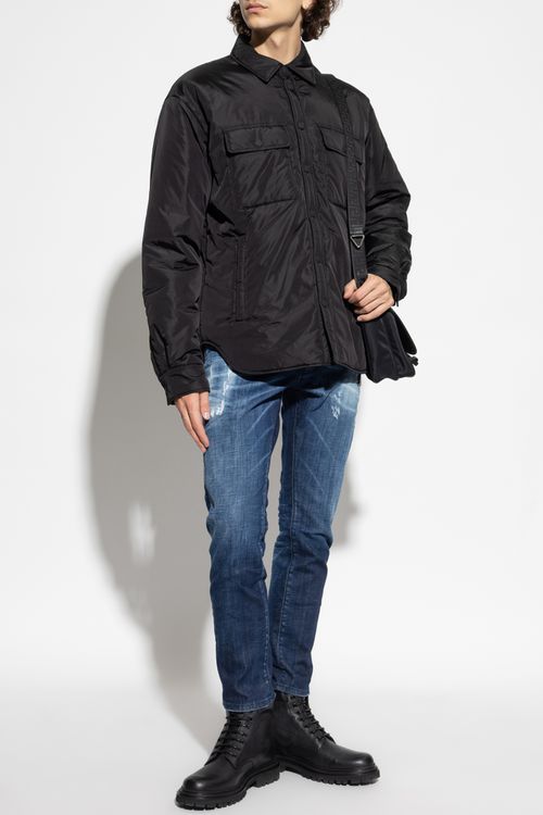 Jacket With Pockets, Men's, Black