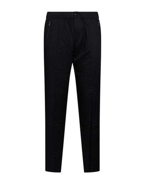 Man Pants Black Size 28 Viscose, Linen, Silk