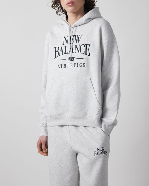 New Balance Hoodie Trackside Fleece Grey