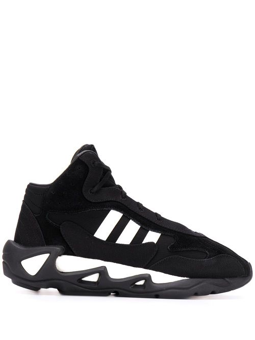 Side stripe sneakers - Black