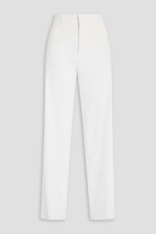 Scarly cotton-canvas straight-leg pants - White - FR 42