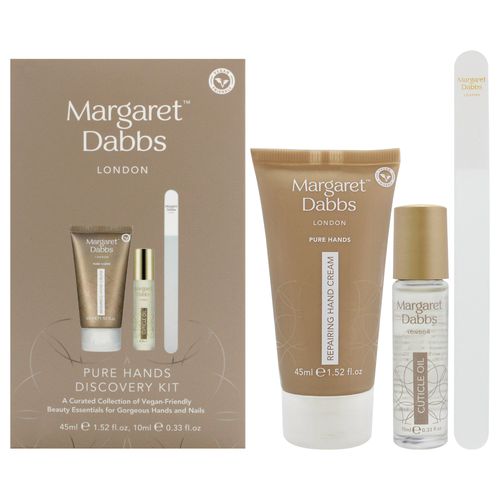 Pure Hands Discovery Kit by for Unisex - 3 Pc 1.52oz Pure Repairing Hand Cream, 0.33ozPure Cuticle Oil, Crystal Nail File - Small