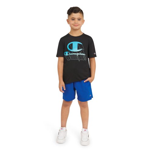 Boys Active Tee Black 16:- Black