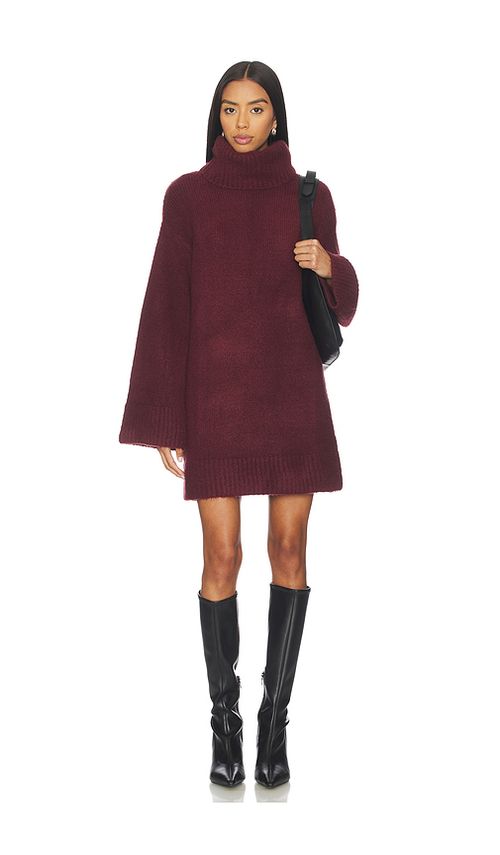 SNDYS Winnie Mini Dress in Cherry. S also in XXS, XS, M