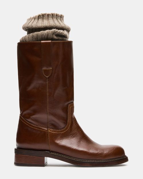 Steve Madden Women's Ramira Boots - Cognac - - Leather