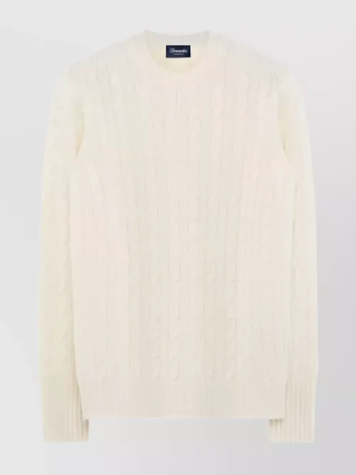 Drumohr - braided wool crew neck sweater