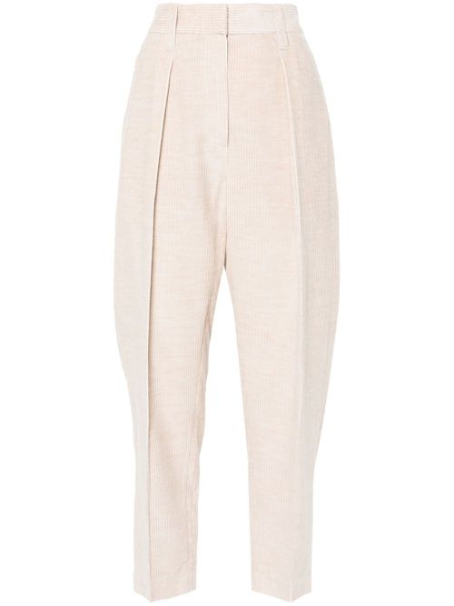 Corduroy trousers - Neutrals