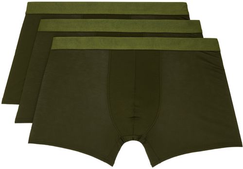CDLP Three-Pack Green Boxer Briefs
