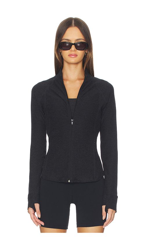 YEAR OF OURS Stretch Gym Jacket in Charcoal. L. Also in S, XS