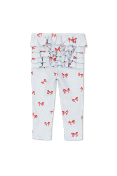 Patterned Trousers, Unisex, Light Blue