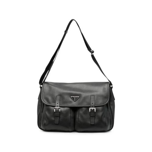 Re-Nylon Leather Shoulder Bag