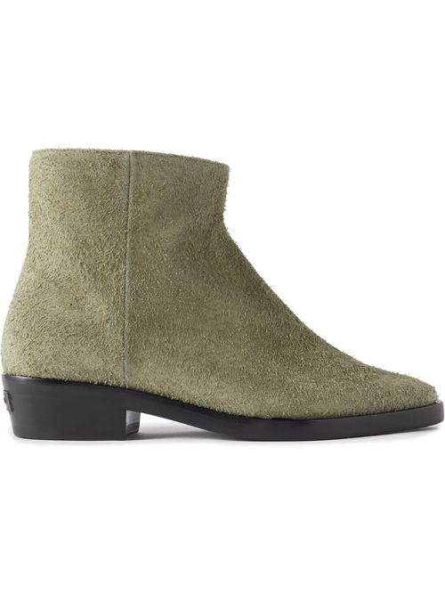 피어오브갓 남성 Western Low Suede Ankle Boots - Men - Green - EU 42 0400648982223