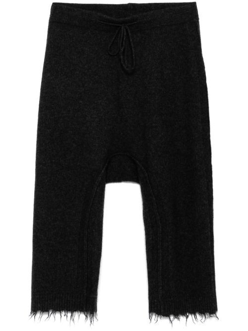 Knitted cropped trousers - Grey