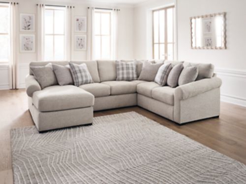 Bridgemont 4-Piece Sectional with Chaise, Stone