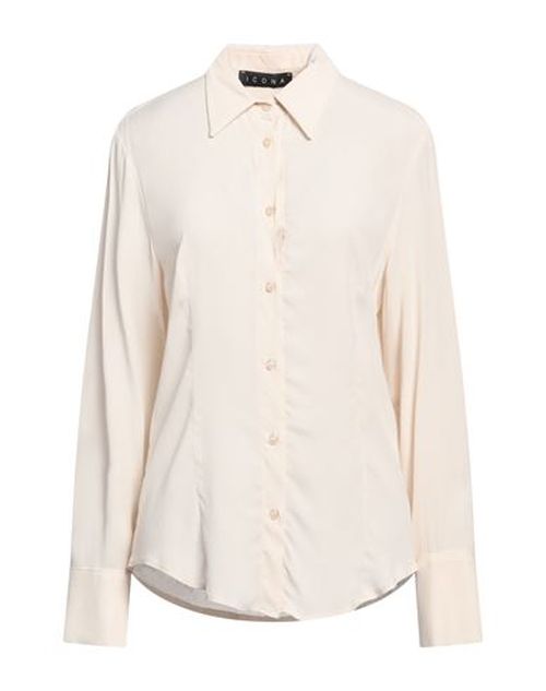 Woman Shirt Cream Size 12 Rayon