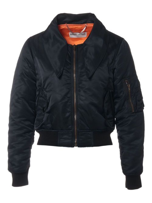 Padded bomber jacket - Black