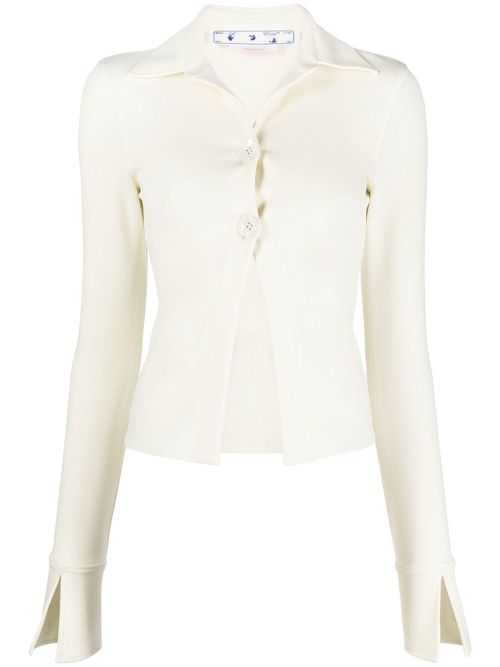 Sleek long-sleeved shirt - Neutrals