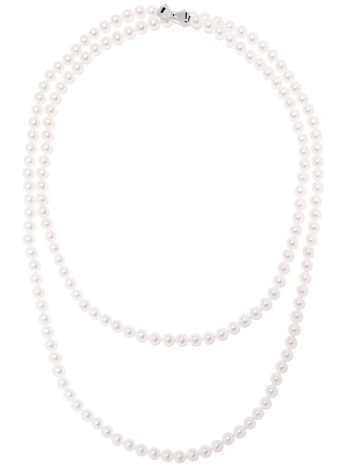 18kt white gold 8.0mm Akoya Pearl Long Necklace 120cm