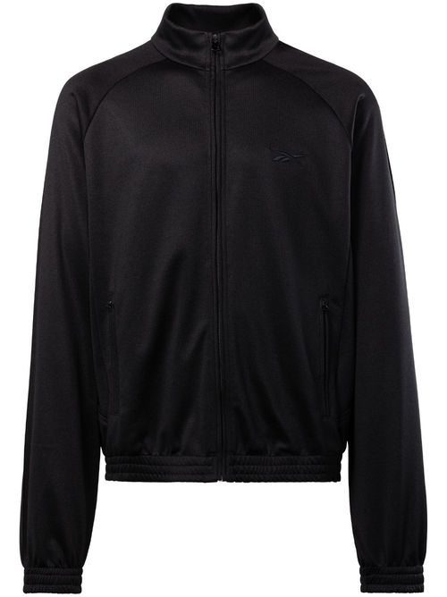 Piped-trim track jacket - Black