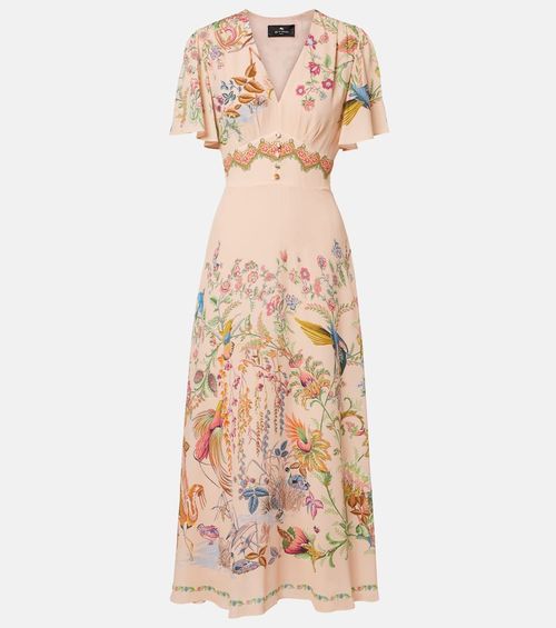 Printed midi dress