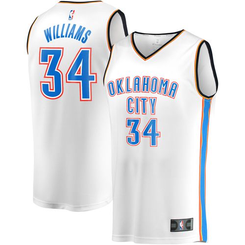 Youth Kenrich Williams White Oklahoma City Thunder Fast Break Player Jersey - Association Edition