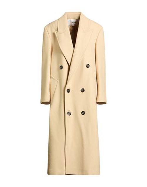 Woman Coat Beige Size 4 Virgin Wool, Polyamide