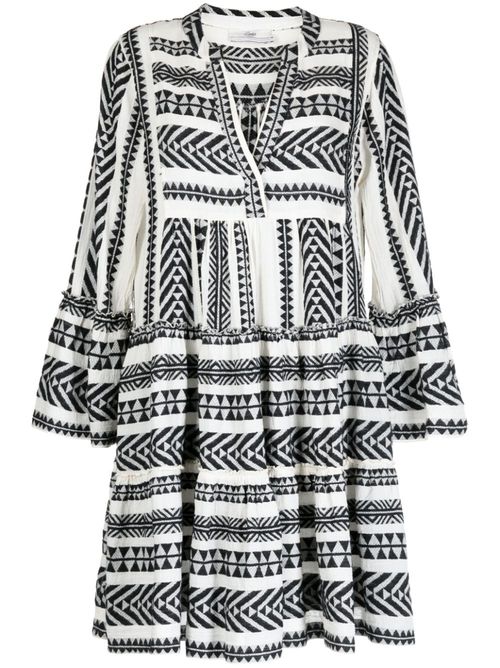 Ella graphic-print dress - Black