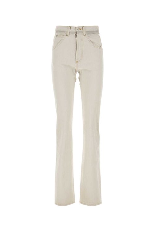 Chalk Denim Jeans — Beige