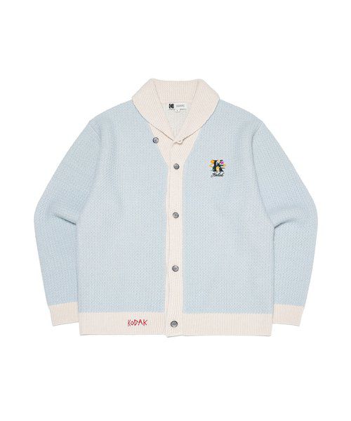 Brownie Wool Cashmere Cardigan S. BLUE 
