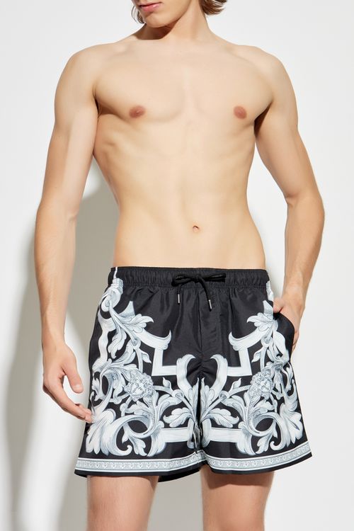 Versace Swim Shorts, Men's, Black