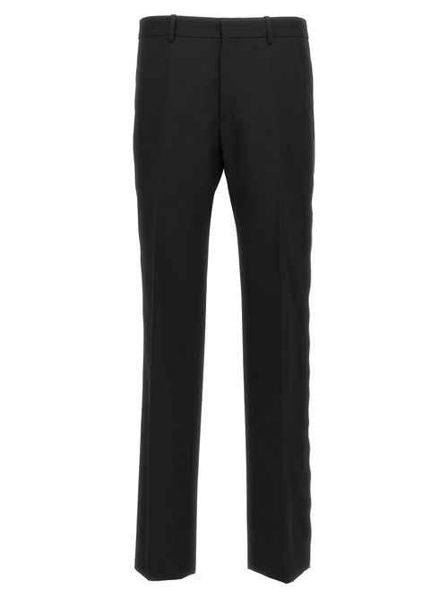 Virgin Wool Trousers — Black