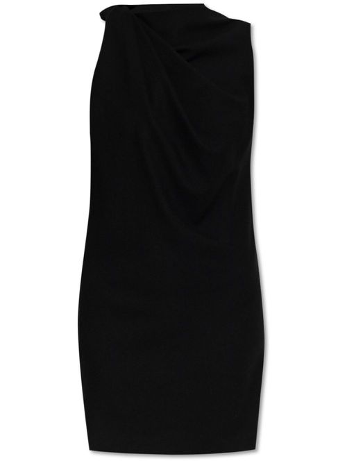 Wool mini dress - Black
