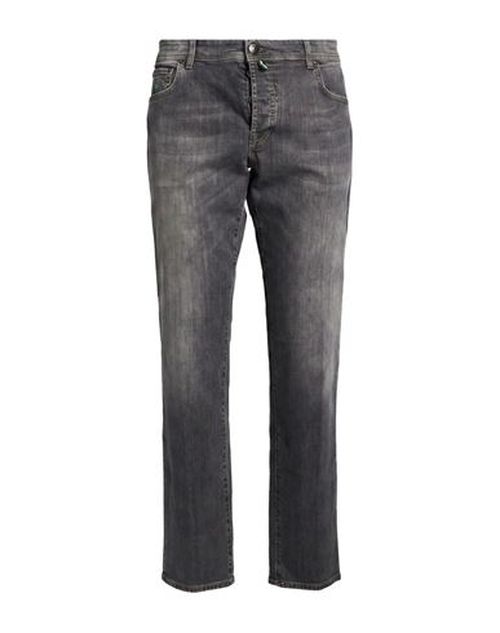 Man Jeans Black Size 36 Cotton, Elastane