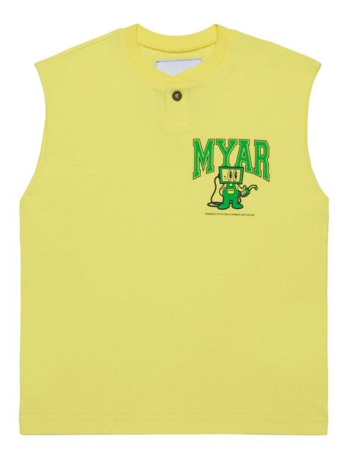 MYAR KIDS graphic-print sleeveless top - Yellow