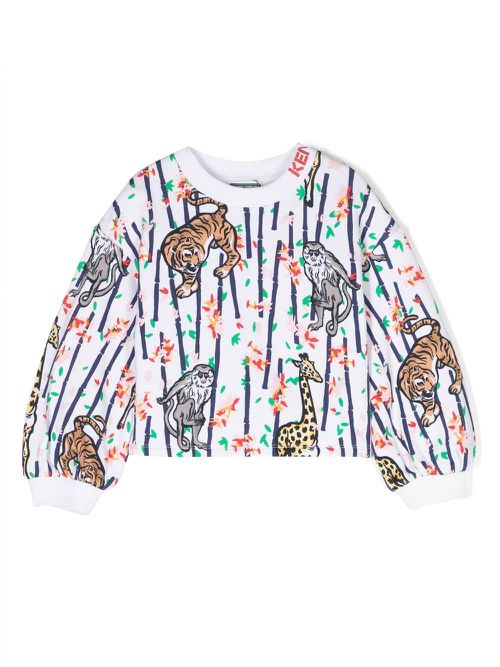 'Bamboo' coton sweatshirt - White