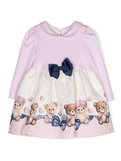 Matelassé jersey dress - Pink